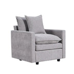 33" Upholstered Accent Armchair with Solid Wood Frame, Modern Style, Living Room Chair