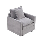 33" Upholstered Accent Armchair with Solid Wood Frame, Modern Style, Living Room Chair