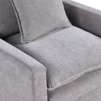 33" Upholstered Accent Armchair with Solid Wood Frame, Modern Style, Living Room Chair