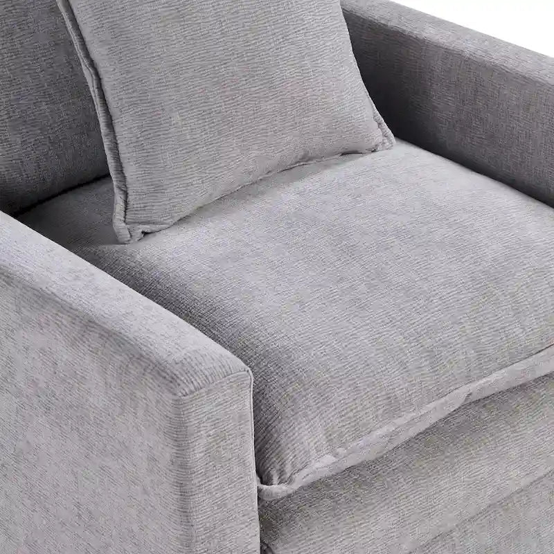 33" Upholstered Accent Armchair with Solid Wood Frame, Modern Style, Living Room Chair