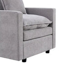 33" Upholstered Accent Armchair with Solid Wood Frame, Modern Style, Living Room Chair