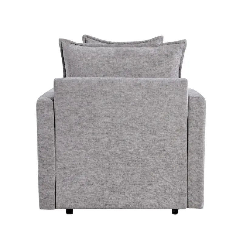 33" Upholstered Accent Armchair with Solid Wood Frame, Modern Style, Living Room Chair