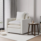 33" Upholstered Accent Armchair with Solid Wood Frame, Modern Style, Living Room Chair