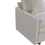 33" Upholstered Accent Armchair with Solid Wood Frame, Modern Style, Living Room Chair