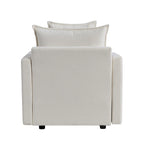 33" Upholstered Accent Armchair with Solid Wood Frame, Modern Style, Living Room Chair