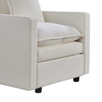 33" Upholstered Accent Armchair with Solid Wood Frame, Modern Style, Living Room Chair