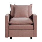 33" Upholstered Accent Armchair with Solid Wood Frame, Modern Style, Living Room Chair