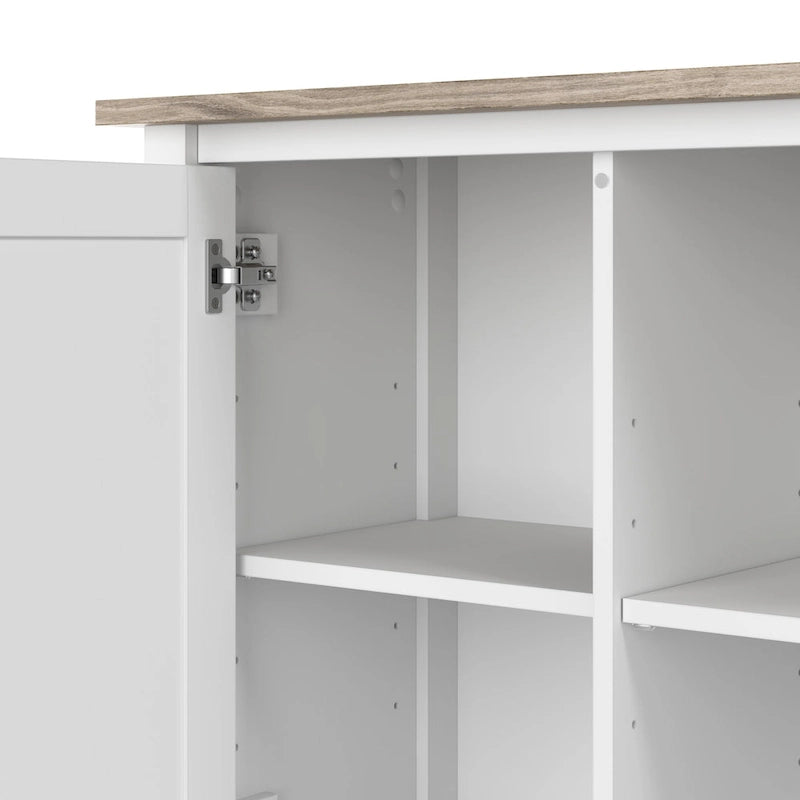 Modern Accent Cabinet with Doors & Concealed Storage for Living Room or Hallway