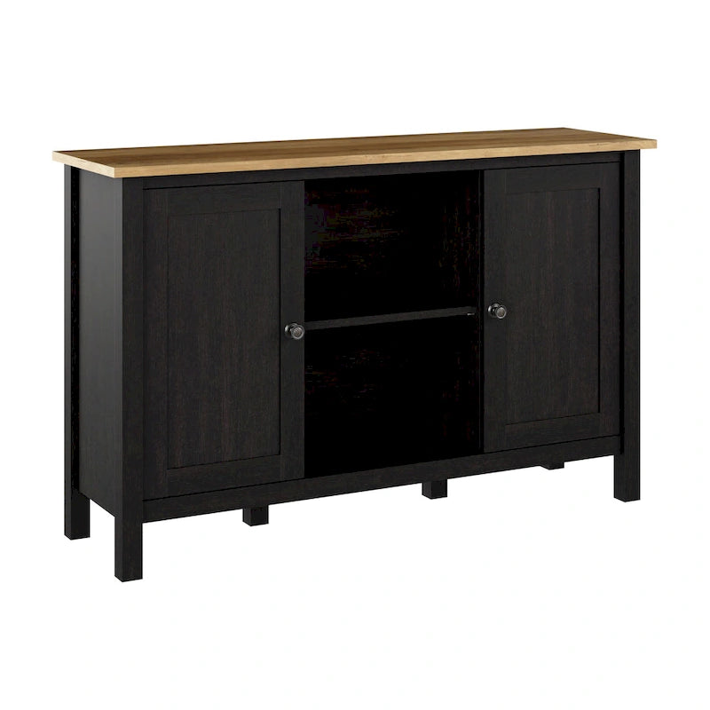 Modern Accent Cabinet with Doors & Concealed Storage for Living Room or Hallway