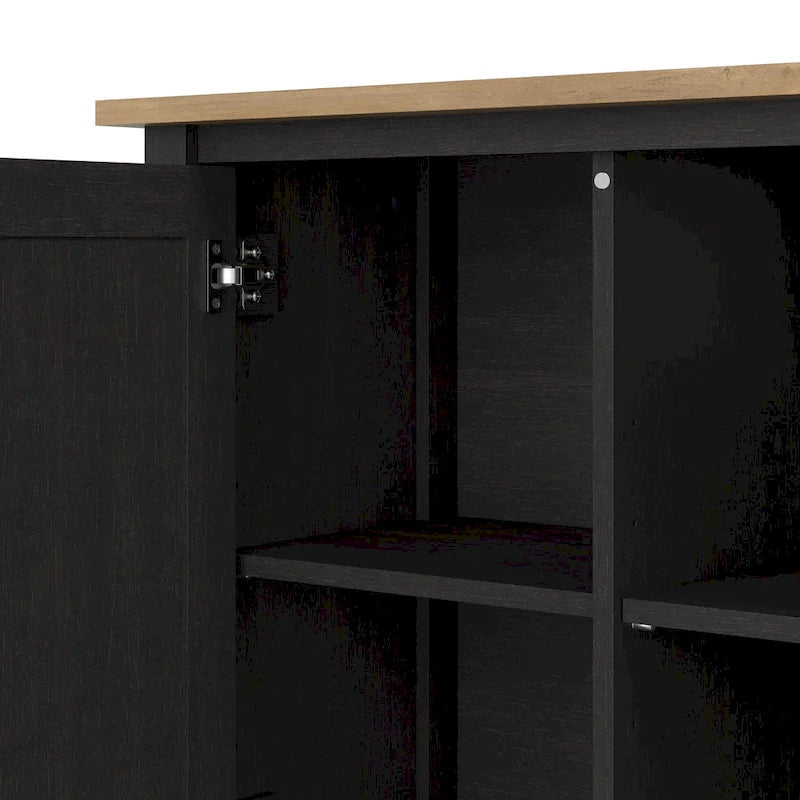 Modern Accent Cabinet with Doors & Concealed Storage for Living Room or Hallway
