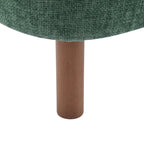 Modern Armless Accent Chair with Boucle Fabric and Solid Wood Frame