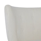 Modern Armless Accent Chair with Boucle Fabric and Solid Wood Frame
