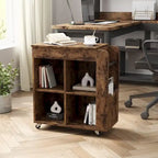 Side Table with Storage - 3 Tier Storage Shelf, Ideal for Small Spaces