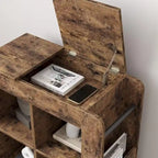 Side Table with Storage - 3 Tier Storage Shelf, Ideal for Small Spaces