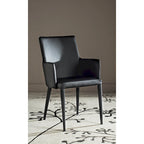 Mid-Century Modern White Dining Arm Chair – Upholstered & Stylish