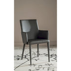 Mid-Century Modern White Dining Arm Chair – Upholstered & Stylish