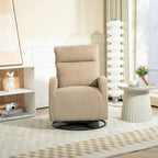 Modern Upholstered Swivel Glider Rocking Chair for Nursery