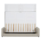 Queen Size Convertible Murphy Bed And Sofa - Space-Saving 2-in-1 Design with Integrated Storage, Dual-Piston Mechanism