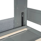 Queen Size Convertible Murphy Bed And Sofa - Space-Saving 2-in-1 Design with Integrated Storage, Dual-Piston Mechanism