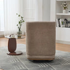 Chenille Armless Swivel Accent Chair
