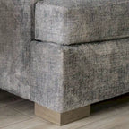Transitional Fabric Upholstered 2-Piece Sofa & Loveseat Set with Flared Arms