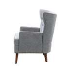 Upholstered Accent Armchair with Nailhead Trim – Classic & Elegant