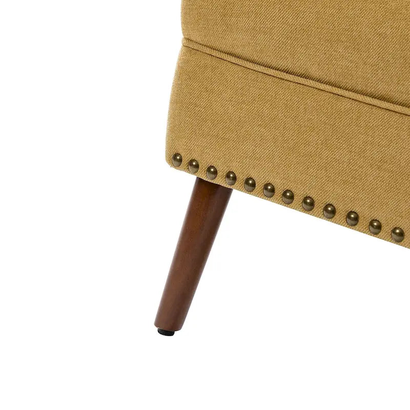 Upholstered Accent Armchair with Nailhead Trim – Classic & Elegant