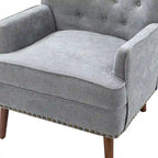Upholstered Accent Armchair with Nailhead Trim – Classic & Elegant