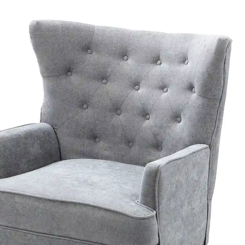 Upholstered Accent Armchair with Nailhead Trim – Classic & Elegant