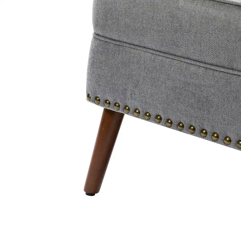 Upholstered Accent Armchair with Nailhead Trim – Classic & Elegant