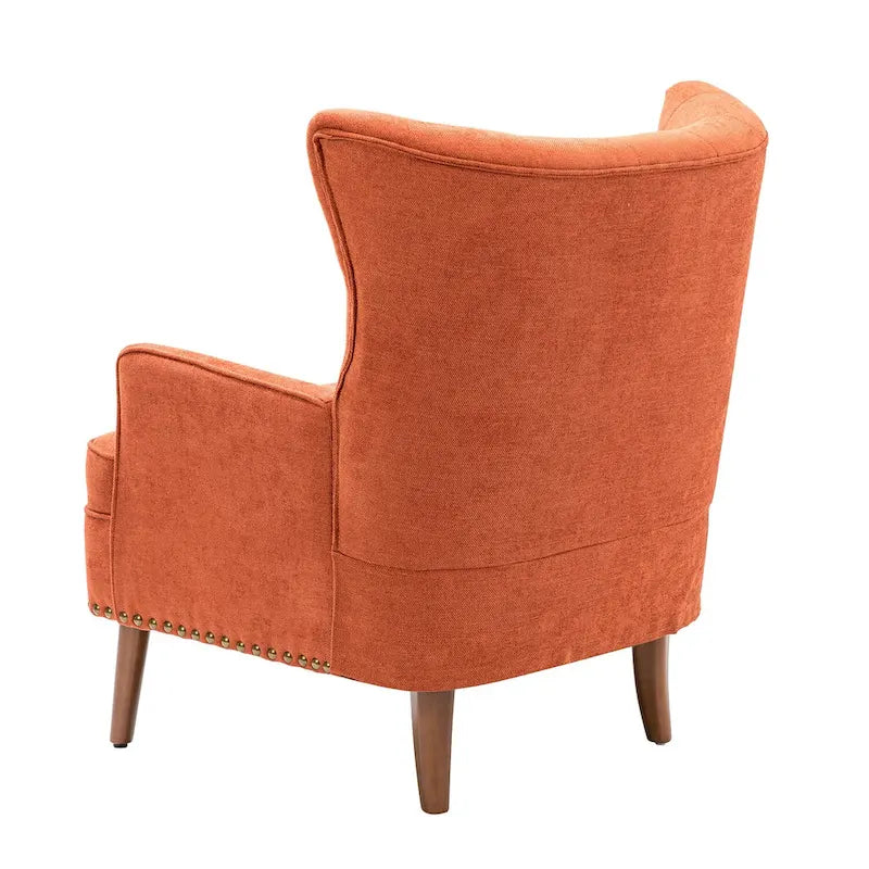 Upholstered Accent Armchair with Nailhead Trim – Classic & Elegant