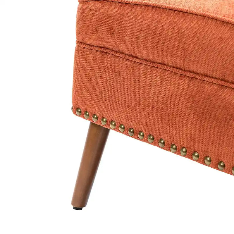 Upholstered Accent Armchair with Nailhead Trim – Classic & Elegant