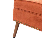 Upholstered Accent Armchair with Nailhead Trim – Classic & Elegant