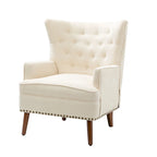 Upholstered Accent Armchair with Nailhead Trim – Classic & Elegant