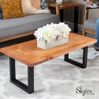 Pieds de table carrés en acier noir mat pour projets de bricolage, lot de 2, style industriel