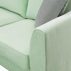 Modular Sectional Sofa with Ottoman and 3 Pillows