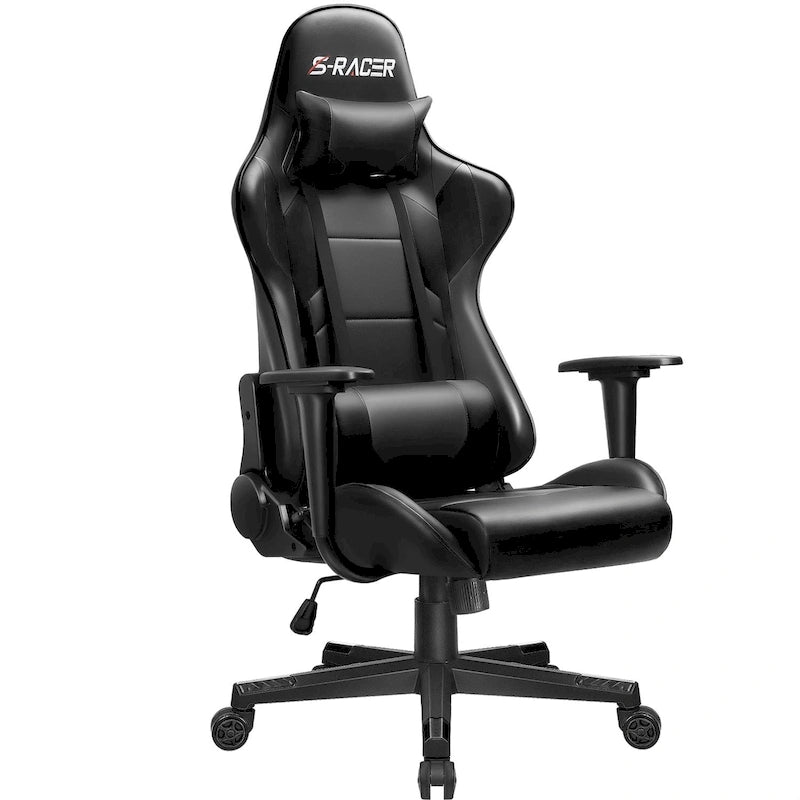 Ergonomic Faux Leather Adjustable Swivel Office & Gaming Chair