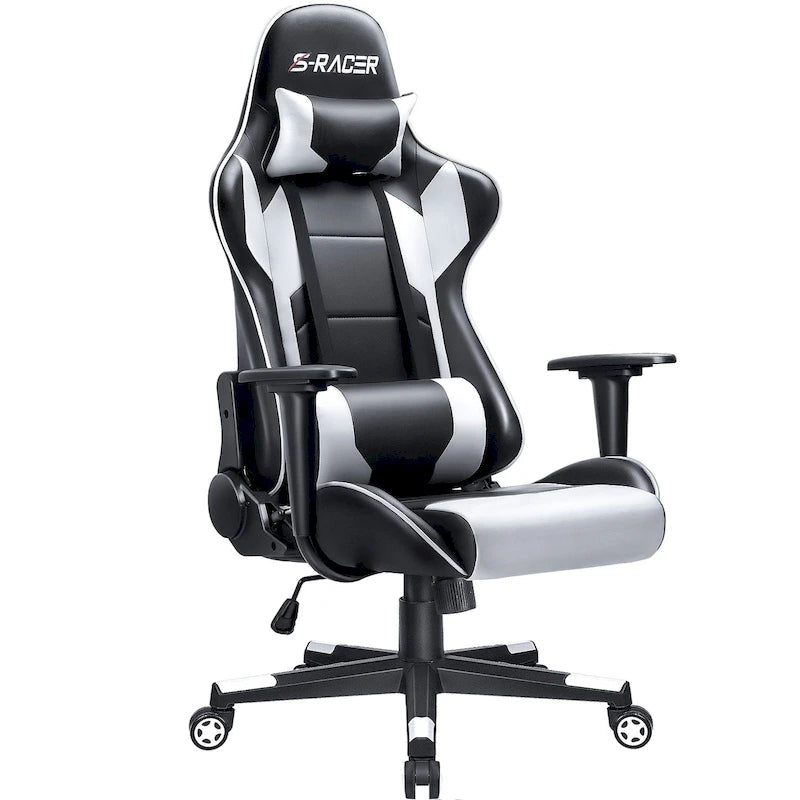 Ergonomic Faux Leather Adjustable Swivel Office & Gaming Chair