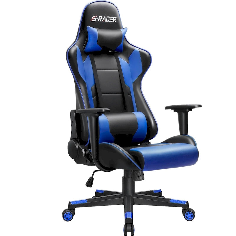 Ergonomic Faux Leather Adjustable Swivel Office & Gaming Chair