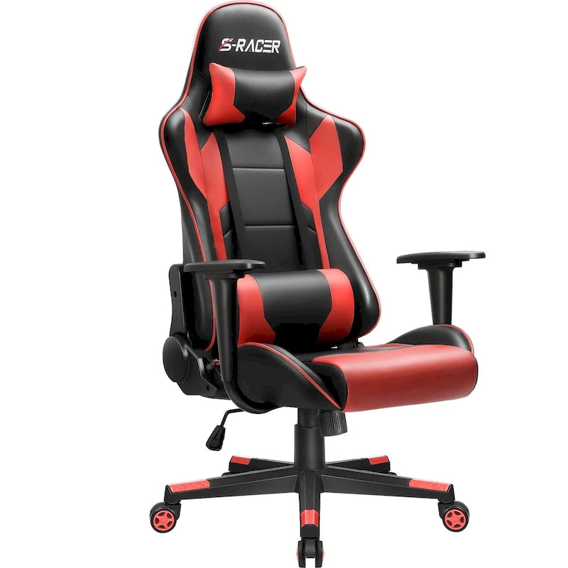 Ergonomic Faux Leather Adjustable Swivel Office & Gaming Chair