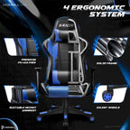 Ergonomic Faux Leather Adjustable Swivel Office & Gaming Chair