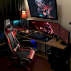 Ergonomic Faux Leather Adjustable Swivel Office & Gaming Chair