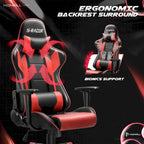 Ergonomic Faux Leather Adjustable Swivel Office & Gaming Chair