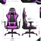 Ergonomic Faux Leather Adjustable Swivel Office & Gaming Chair