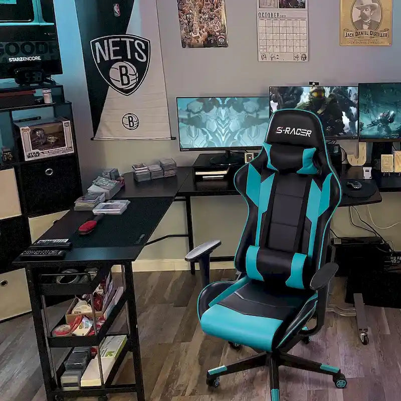 Ergonomic Faux Leather Adjustable Swivel Office & Gaming Chair