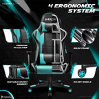 Ergonomic Faux Leather Adjustable Swivel Office & Gaming Chair