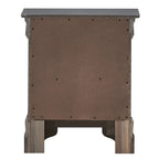 Mirrored Wood 2-Drawer Nightstand – Glamorous Bedroom Side Table