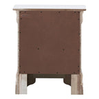 Mirrored Wood 2-Drawer Nightstand – Glamorous Bedroom Side Table