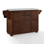 Solid Granite Top Kitchen Island – Spacious & Durable