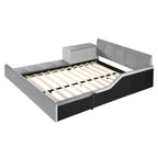 Full Size Upholstered Grounded Bed